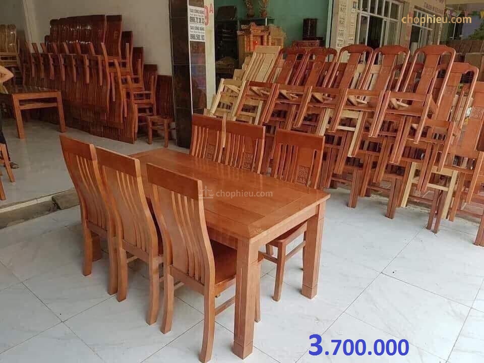 Bộ bàn ăn ghế thọ bàn khuân tranh - Ảnh 2