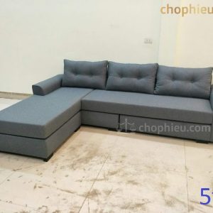 Sofa đệm góc nỉ loạt 5