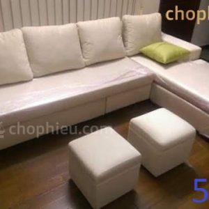 Sofa đệm góc nỉ loạt 4