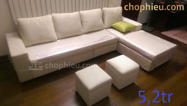 Sofa đệm góc nỉ loạt 4