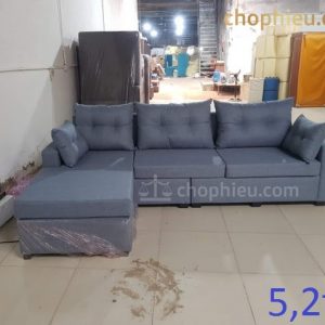 Sofa đệm góc nỉ loạt 3