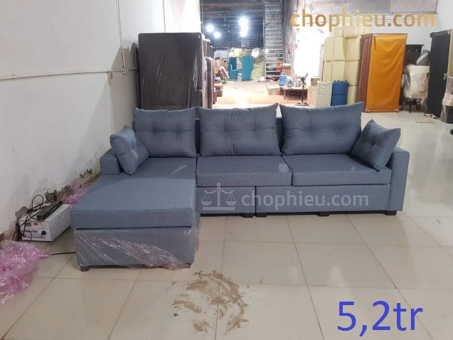 Sofa đệm góc nỉ loạt 3