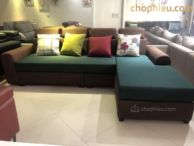 Sofa đệm góc nỉ loạt 7 - Image 2