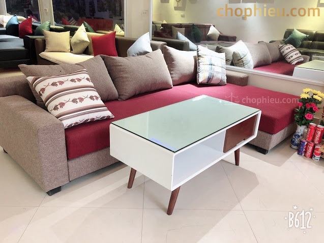 Sofa đệm góc nỉ loạt 7 - Image 4