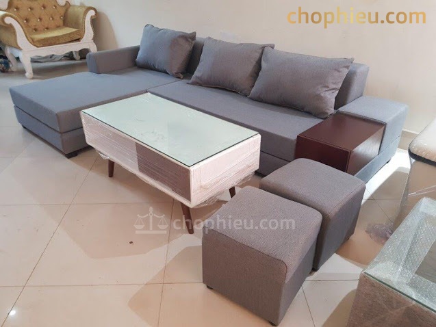 Sofa đệm góc nỉ loạt 4 - Image 4