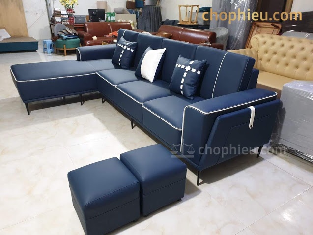 Sofa đệm góc nỉ loạt 3 - Image 3
