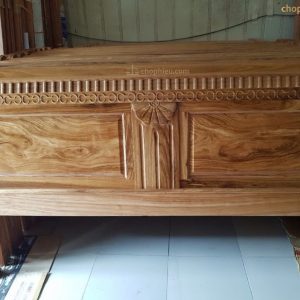 Giường gỗ hương xám quạt
