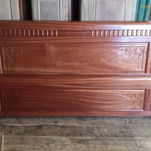 Giường phẳng xoan đào các mẫu đục lá