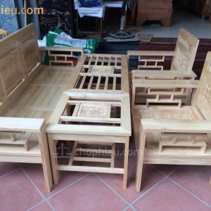 Sofa gỗ ghế nhỏ tay 12