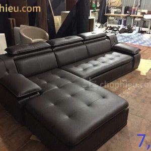 Sofa đệm ghế góc Da loạt 5