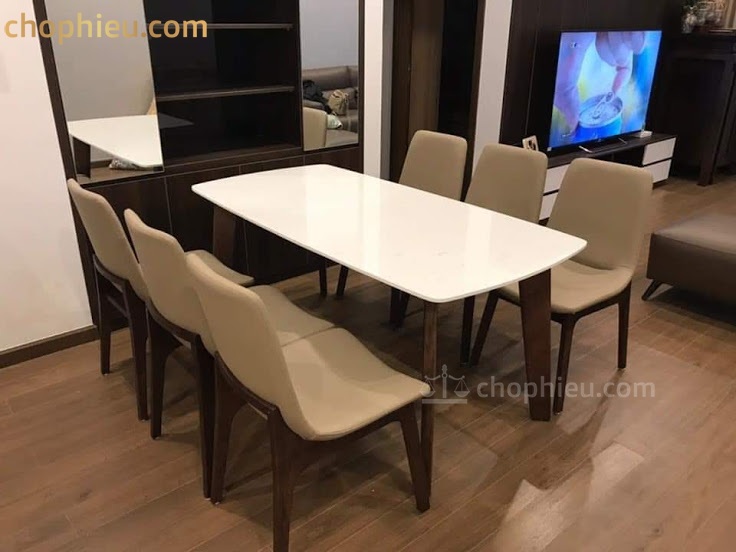 Bộ bàn ăn 6 ghế ventura - Image 3