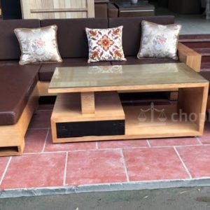 Sofa gỗ góc phẳng