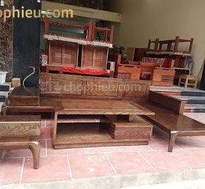 Sofa gỗ góc chân hươu