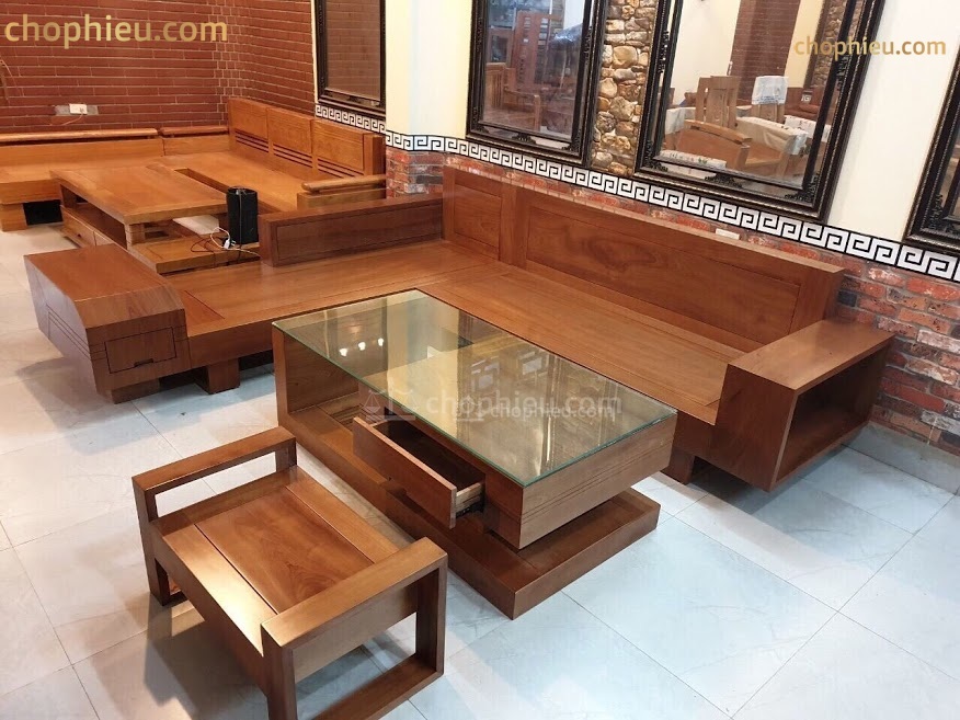 Sofa gỗ góc ô tô - Image 2