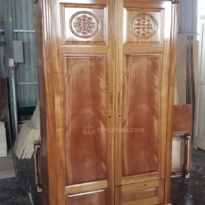 Tủ áo 2 cánh gỗ lát