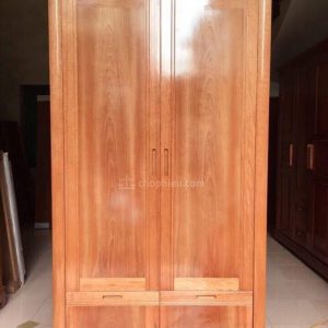 Tủ quần áo 2 cánh gỗ xoan đào