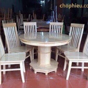 Bộ bàn ăn ghế thọ bàn tròn