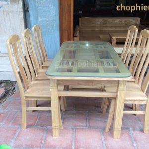 Bộ bàn ăn ghế thọ tròn bàn 2 triện