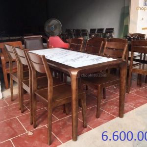 Bộ bàn ăn ghế tựa vát bàn chân hươi