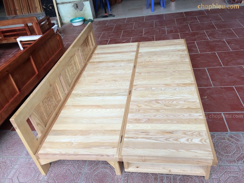 Giường gấp sồi 1m2