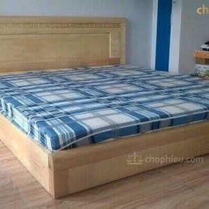 Giường sồi phẳng cân