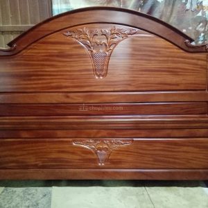 Giường xoan đào vòm bình hoa