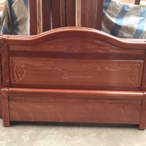 Giường xoan đào vòm bông lúa