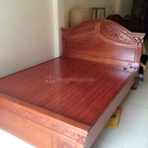 Giường xoan đào vòm cân hoa