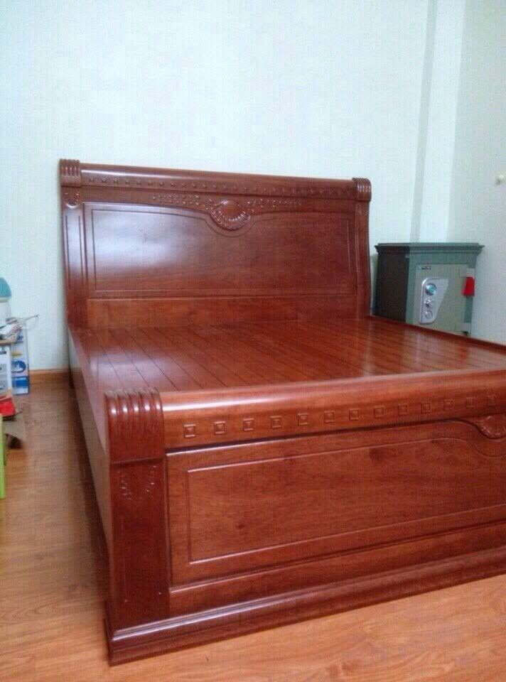 Giường xoan đào vòm cột bắp