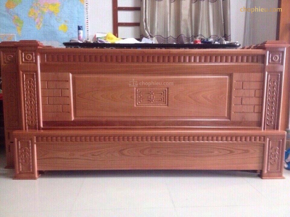 Giường xoan đào vòm cột to - Ảnh 2