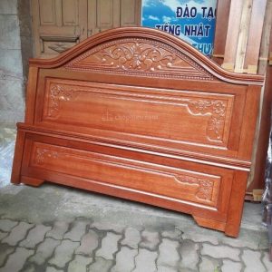 Giường xoan đào vòm hoa dây