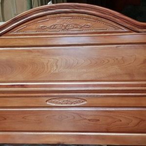 Giường xoan đào vòm trơn