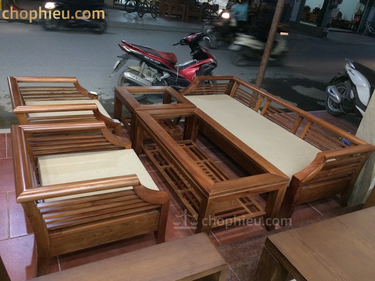 Sofa gỗ ghế oải gỗ xoan đào