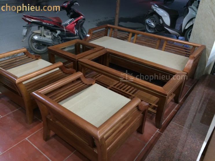 Sofa gỗ ghế oải gỗ xoan đào - Image 4