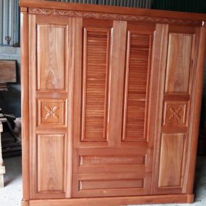 Tủ áo 4 cánh gỗ xoan ta