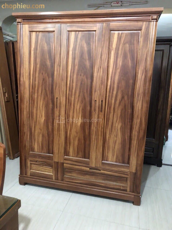 Tủ quần áo 3 cánh gỗ cẩm - Image 2