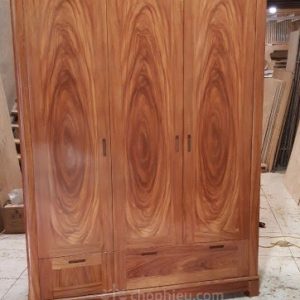 Tủ quần áo 3 cánh gỗ cẩm