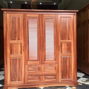 Tủ quần áo 4 cánh gỗ cẩm