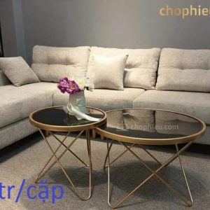 Bàn sofa cặp chân chéo