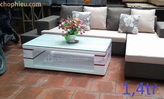 Bàn sofa cột gỗ công nghiệp - Image 3