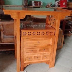 Bàn thờ mây gỗ gõ