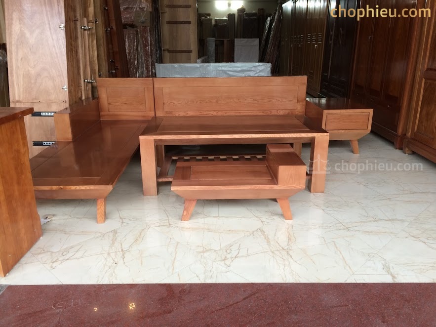 Sofa gỗ góc ngăn kéo to - Image 2