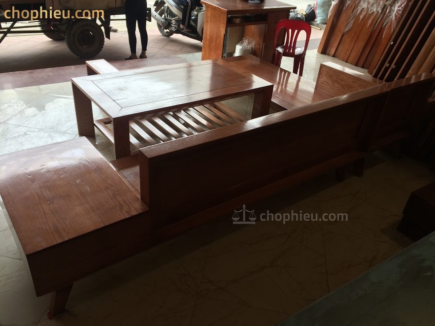 Sofa gỗ góc ngăn kéo to - Image 3