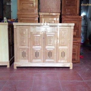 Tủ giày gỗ sồi