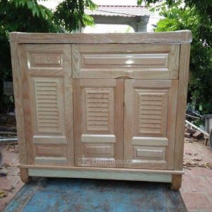 Tủ giày gỗ sồi cánh kín