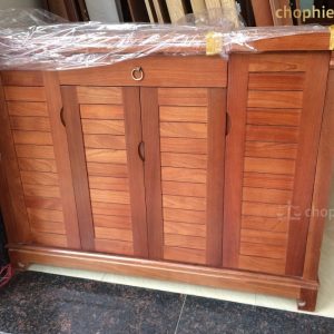 Tủ giày gỗ xoan đào 1m2