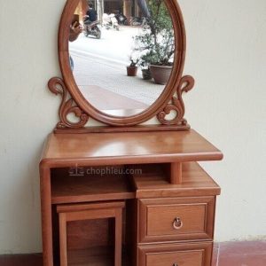 Bàn trang điểm 80cm gỗ xoan đào