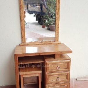 Bàn trang điểm gỗ hương xám 3 ngăn kéo