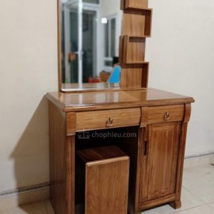 Bàn trang điểm gỗ hương xám có cánh