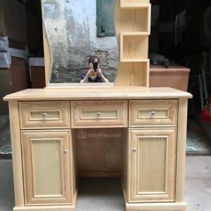 Bàn trang điểm gỗ sồi 1m